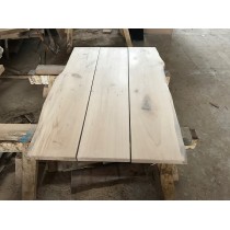 Tischplatte für Eigenbau im Set, unbesäumte Bohlen, Baumscheibe, Bretter, Eiche 130x80x3cm